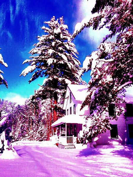 super pretty snow lodge - 