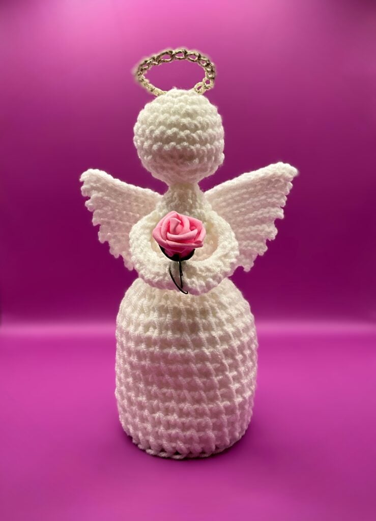 Thinking of You Crochet Angel made by reader Brenda AM