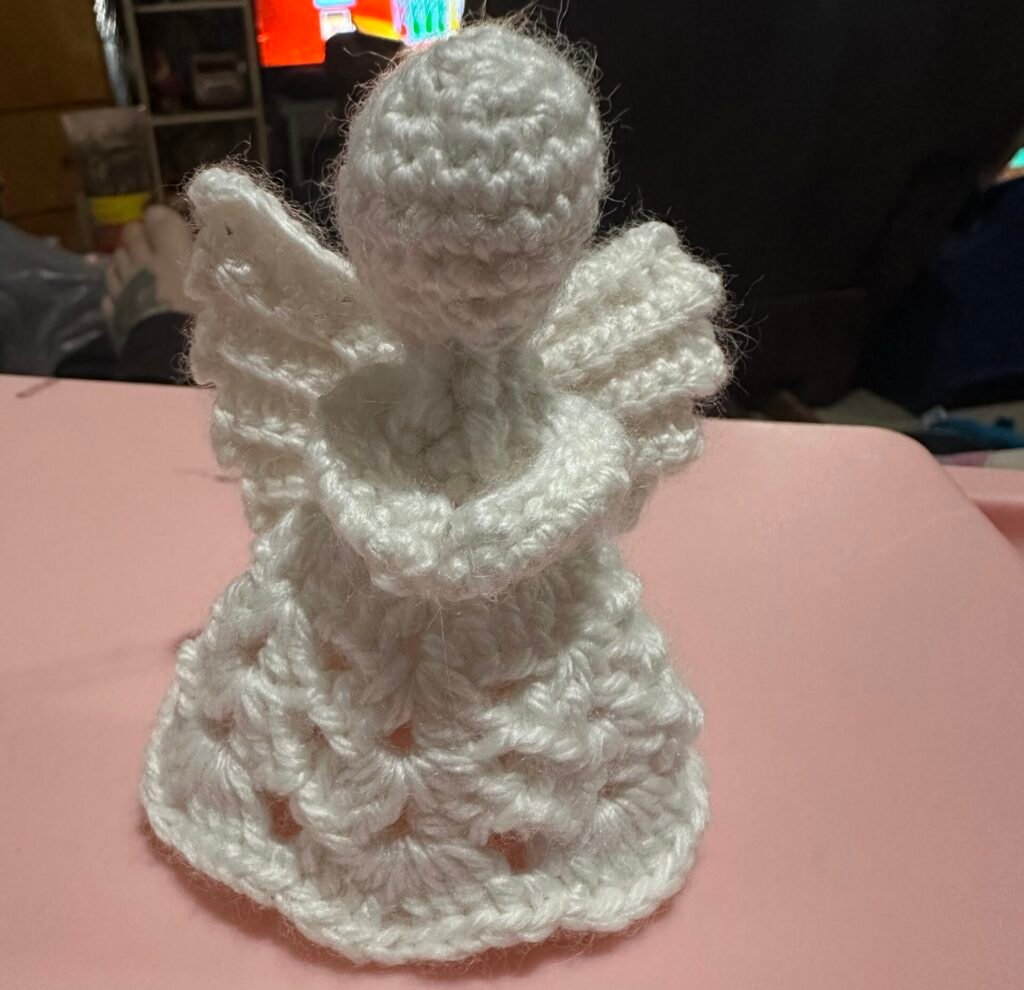 Patience Angel crocheted by