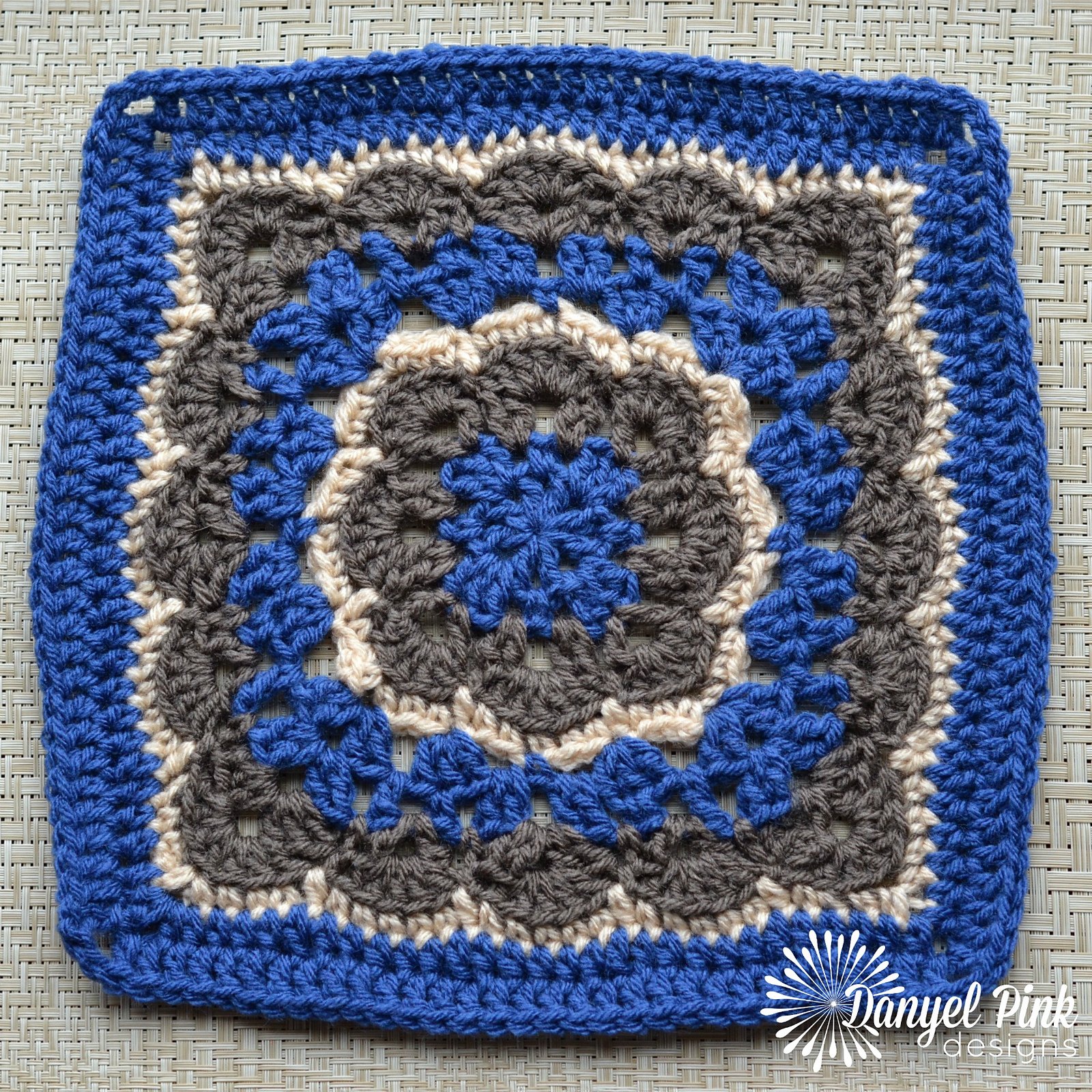 The Winter Bloom Afghan Square is a lovely lacy crochet square with scalloped sections that look like flower petals. This pretty afghan block was crocheted with Medium Weight Yarn [4] and a 5.5 mm (I) crochet hook. When complete it measures appoximately 12 inches X 12 inches in size.