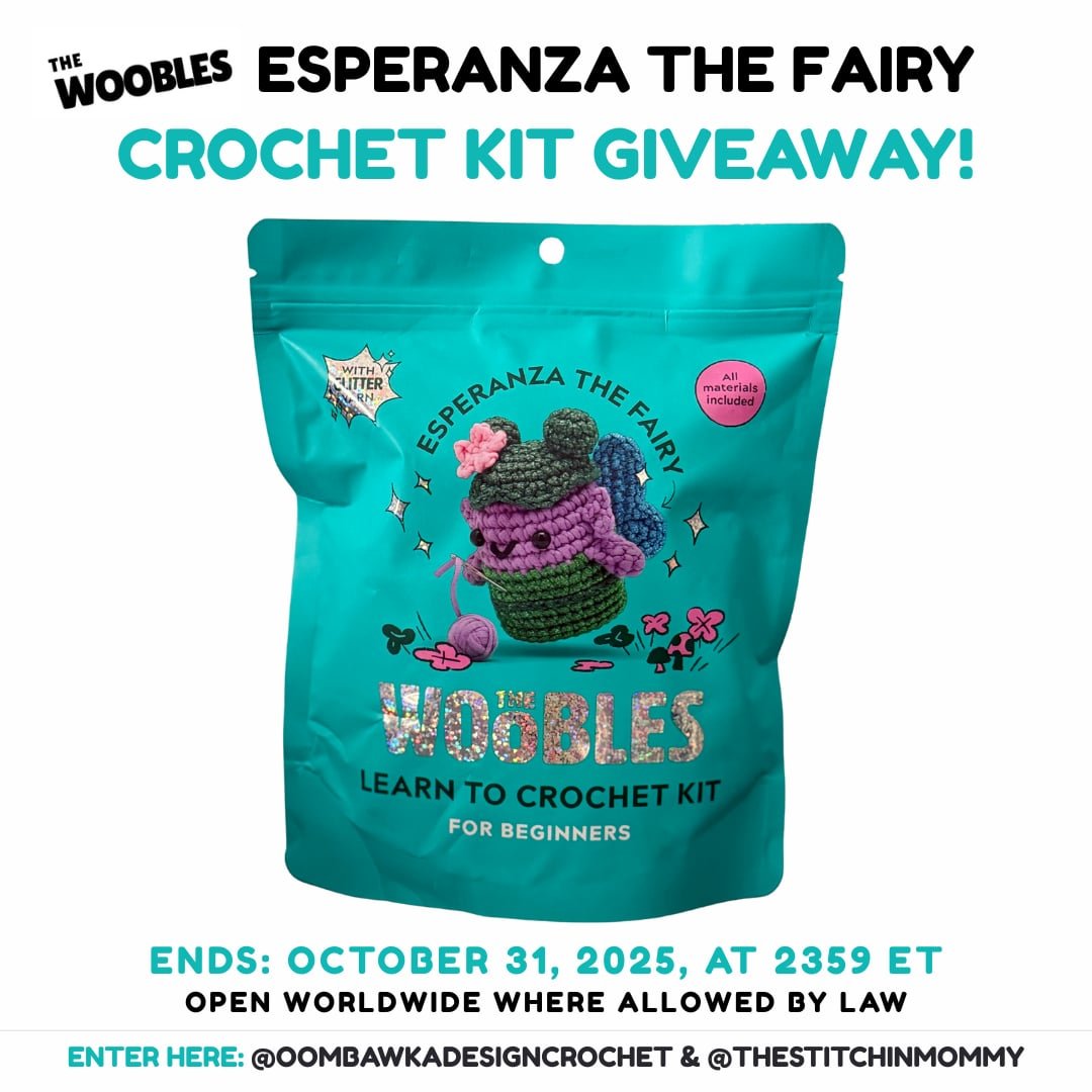 Enter to win The Woobles Esperanza the Fairy Crochet Kit. A fun, beginner-friendly amigurumi project. ➡️ Enter before October 31, 2025. Not affiliated with meta. #crochet #giveaway #Woobles #amigurumi #oombawkadesigncrochet