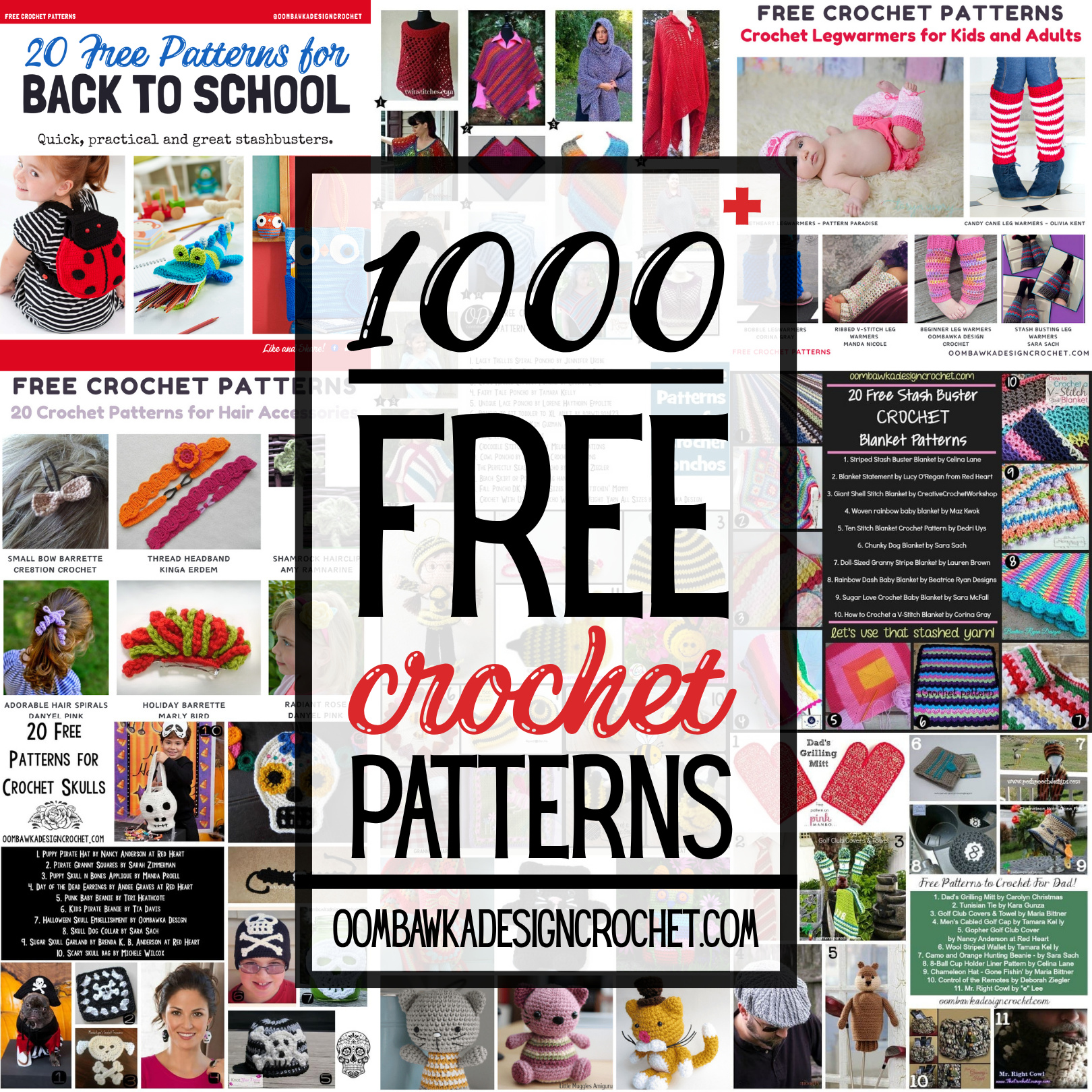 Discover 1000+ free crochet patterns from 50 themed roundups. Find blankets, toys, baby projects, and home décor — all with printable PDF options!