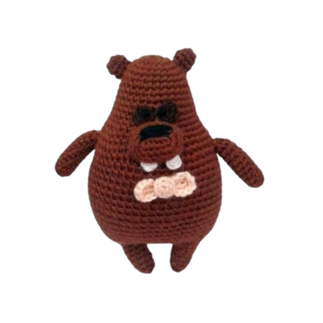 Meet the newest fluffball in our crochet crew, Mr. Beaver! 🦫 Hop, growl, and frolic in the forest with his friends Harry 🐇, Beary 🐻, Mo 🦌, and Foxy 🦊. Grab your hooks, it's time to stitch your very own woodland wonderland! 🧶 #AmigurumiAdventures