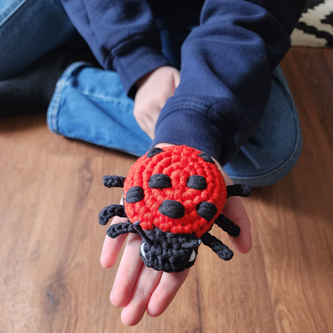 Make a lucky crochet ladybug with this free pattern! 🐞✨ Uses simple stitches & beginner-friendly yarn. Get the step-by-step tutorial here: