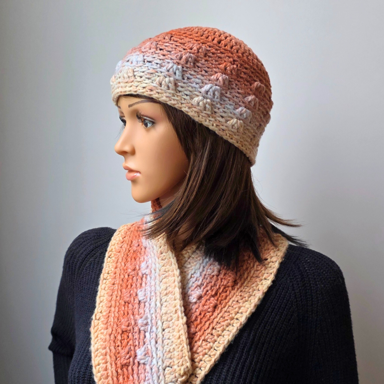 Make the soft and simple Desert Oasis Scarf with 1 skein of yarn. This lightweight crochet pattern is perfect for spring and summer evenings.