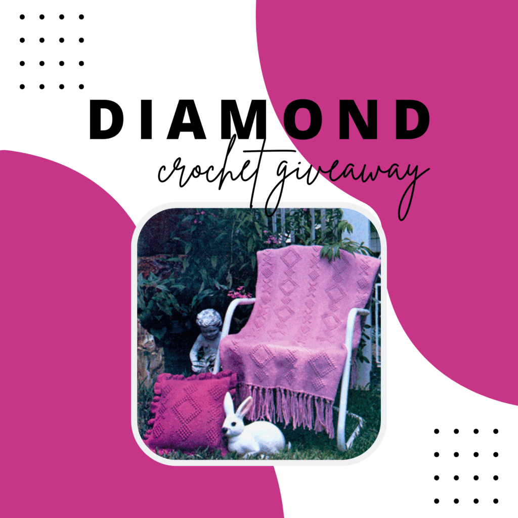 Discover the Easy Crochet Diamond Afghans & Pillows booklet by Shady Lane Original Crochet Designs 🧶 Simple stitches create gorgeous diamond textures in these monochromatic mosaic crochet patterns. #crochetpattern #crochetafghan #mosaiccrochet #shadylaneoriginal #crochetinspiration #freecrochetpattern