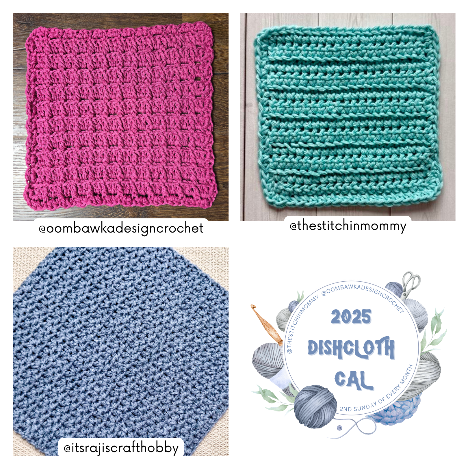 This collection features 3 easy-to-follow crochet dishcloth patterns: Simple Ridges Dishcloth, Super Easy Wiper Dishcloth, and Linked HDC Dishcloth. Each pattern is designed to help you practice a different stitch technique while creating something useful. All patterns are available for free on the blog.