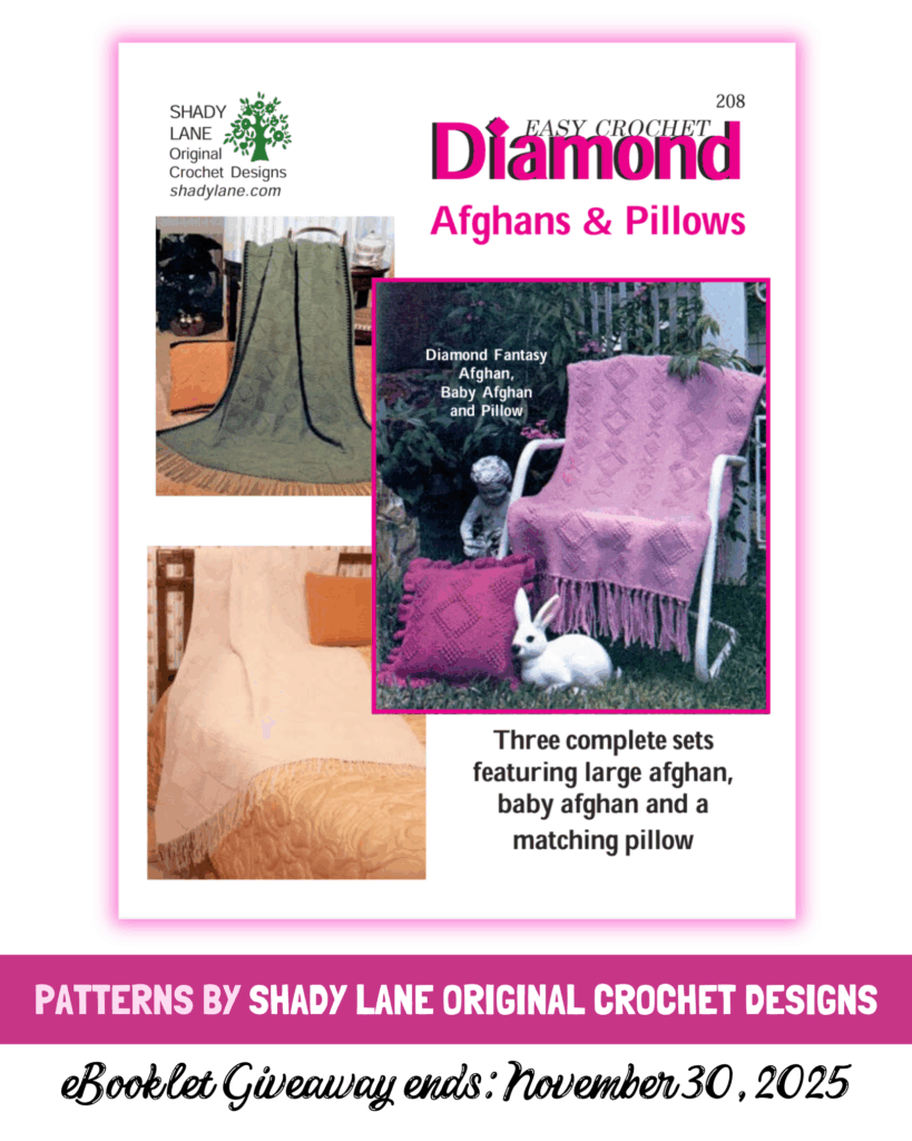 Easy Crochet Diamond Afghans & Pillows Booklet