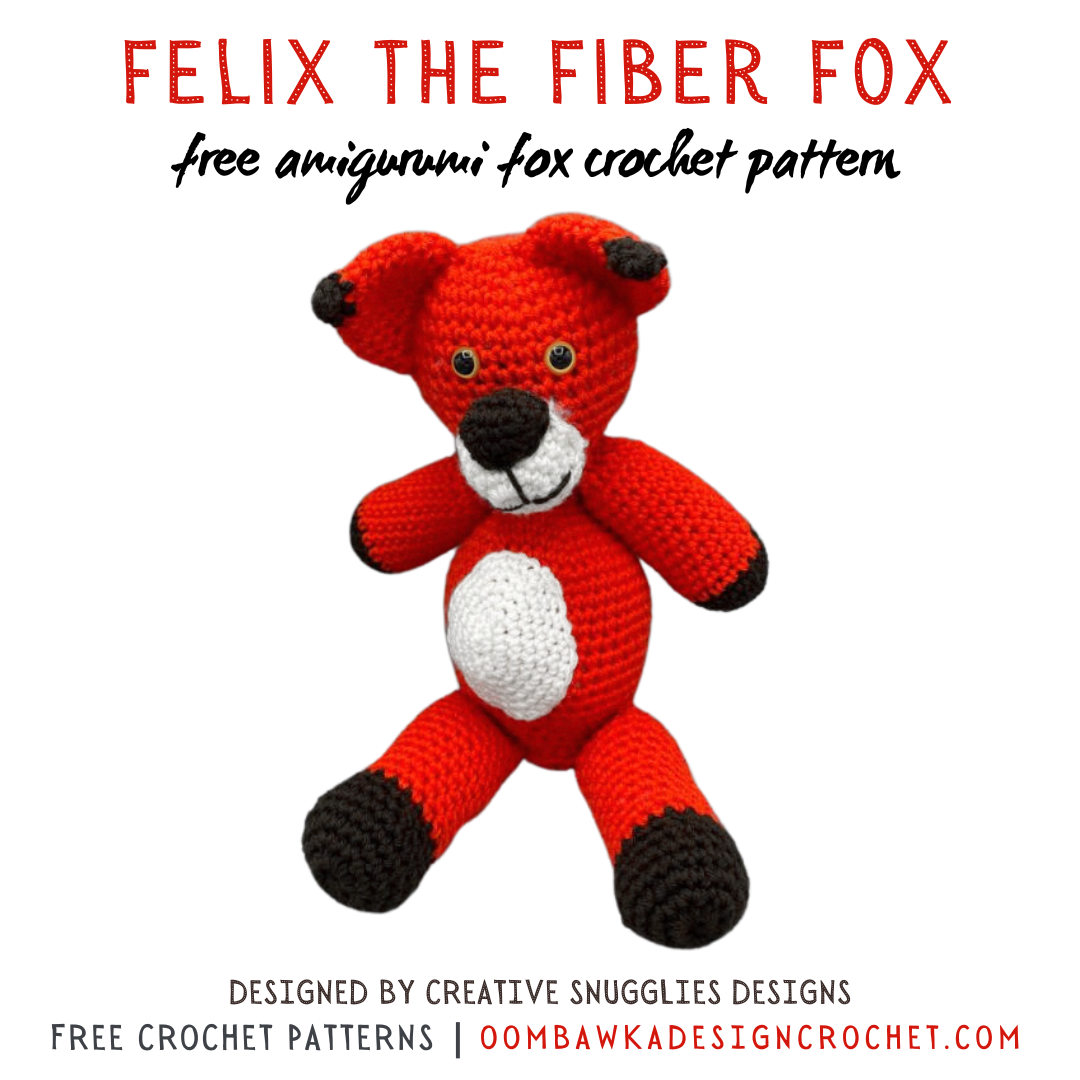 Unleash your crafty side with this adorable Felix the Fiber Fox free crochet pattern 🦊💕 Generously designed by Creative Snugglies Designs, and available as a guest post on Oombawka Design Crochet. Grab your Worsted Weight Yarn and a 4mm (G) hook, it's time to create some snuggly magic! ✨ #CrochetLove #DoItYourself