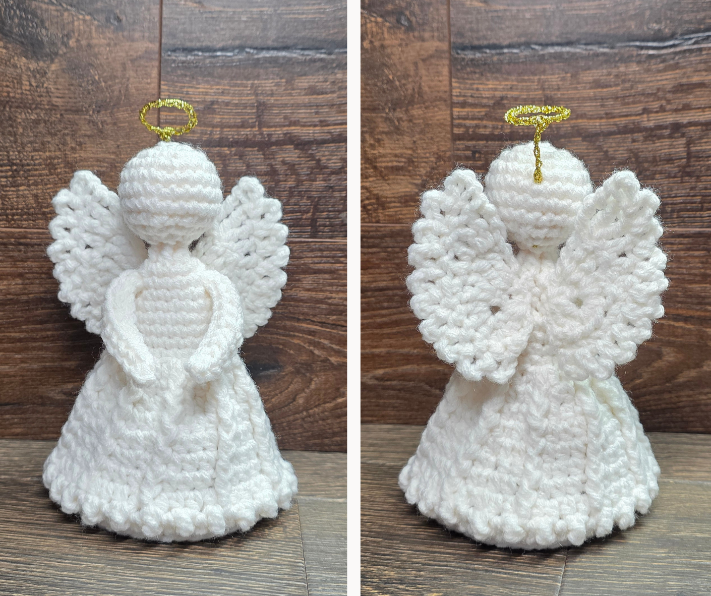 Crochet this easy Remembrance Angel to bring comfort and peace. You only need 18 g of yarn — one skein makes 11 angels.