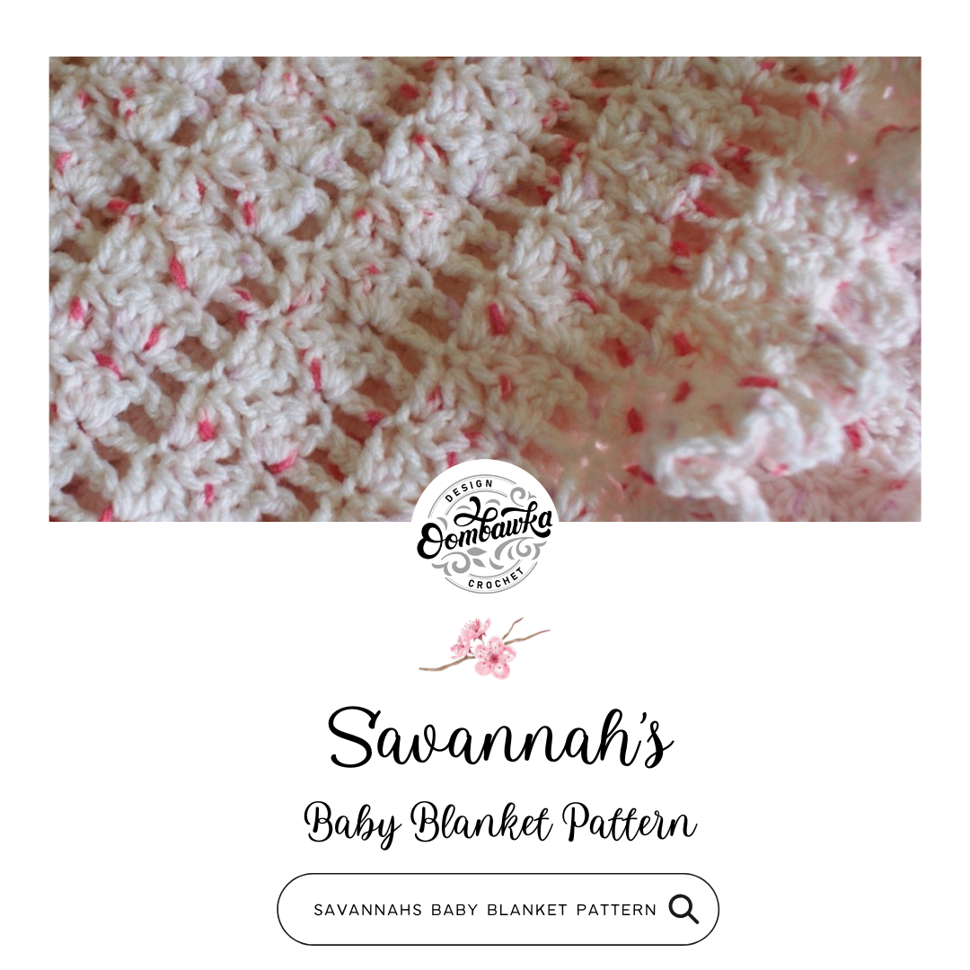 Introducing Savannah's Baby Blanket Pattern - an easy to crochet pattern that uses simple crochet stitches to create a soft and cozy blanket, perfect for cuddling up your little ones. This free pattern is available in multiple sizes.