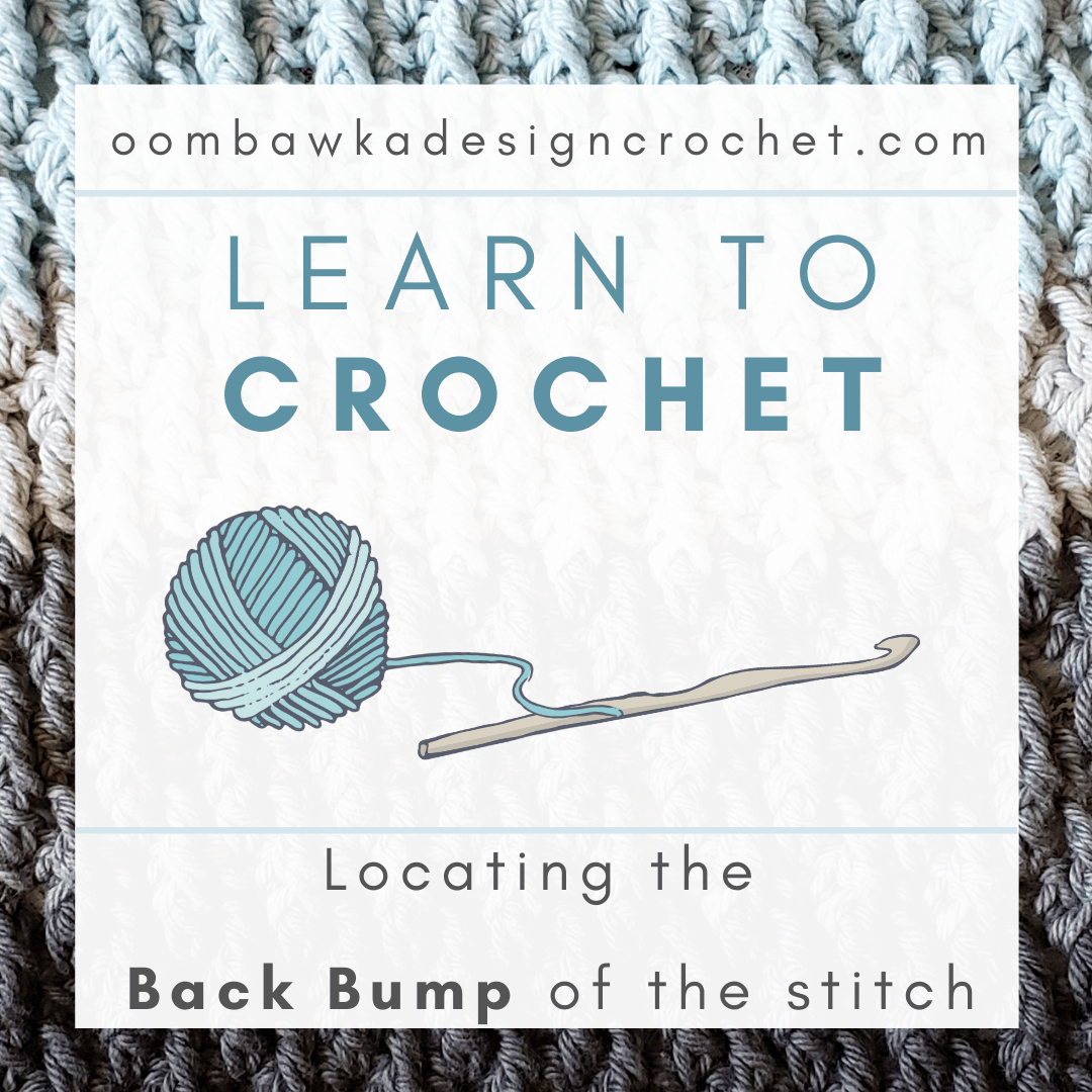 Learn how to find the back bump of the starting chain in crochet. Easy step-by-step photo and video tutorial for a clean, stretchy edge.